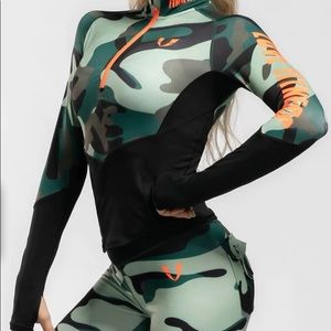 Firmabs Camo Cargo Leggings + Camo Long Sleeve